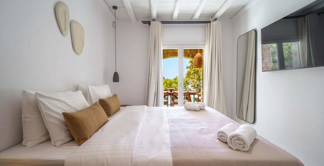 Villa Afrodite bedroom, Primadonna Villas Mykonos