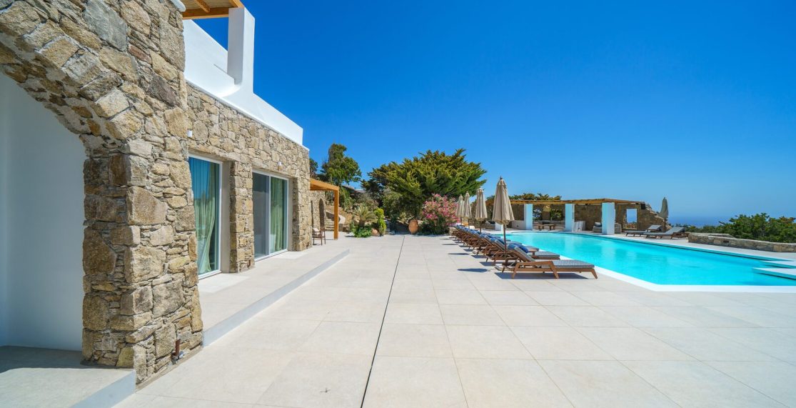 Villa Afrodite exterior, Primadonna Villas Mykonos